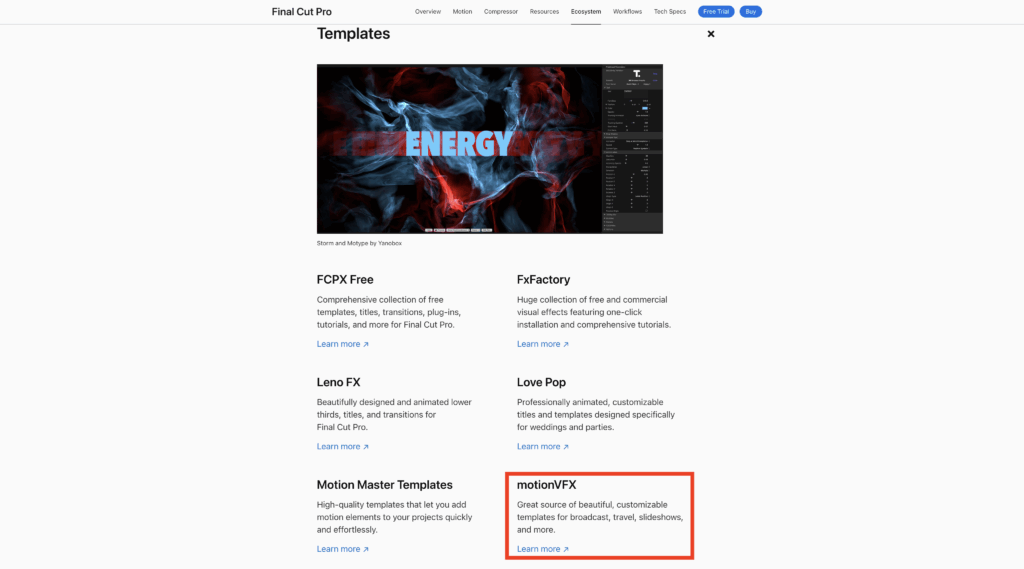 MotionVFX Apple